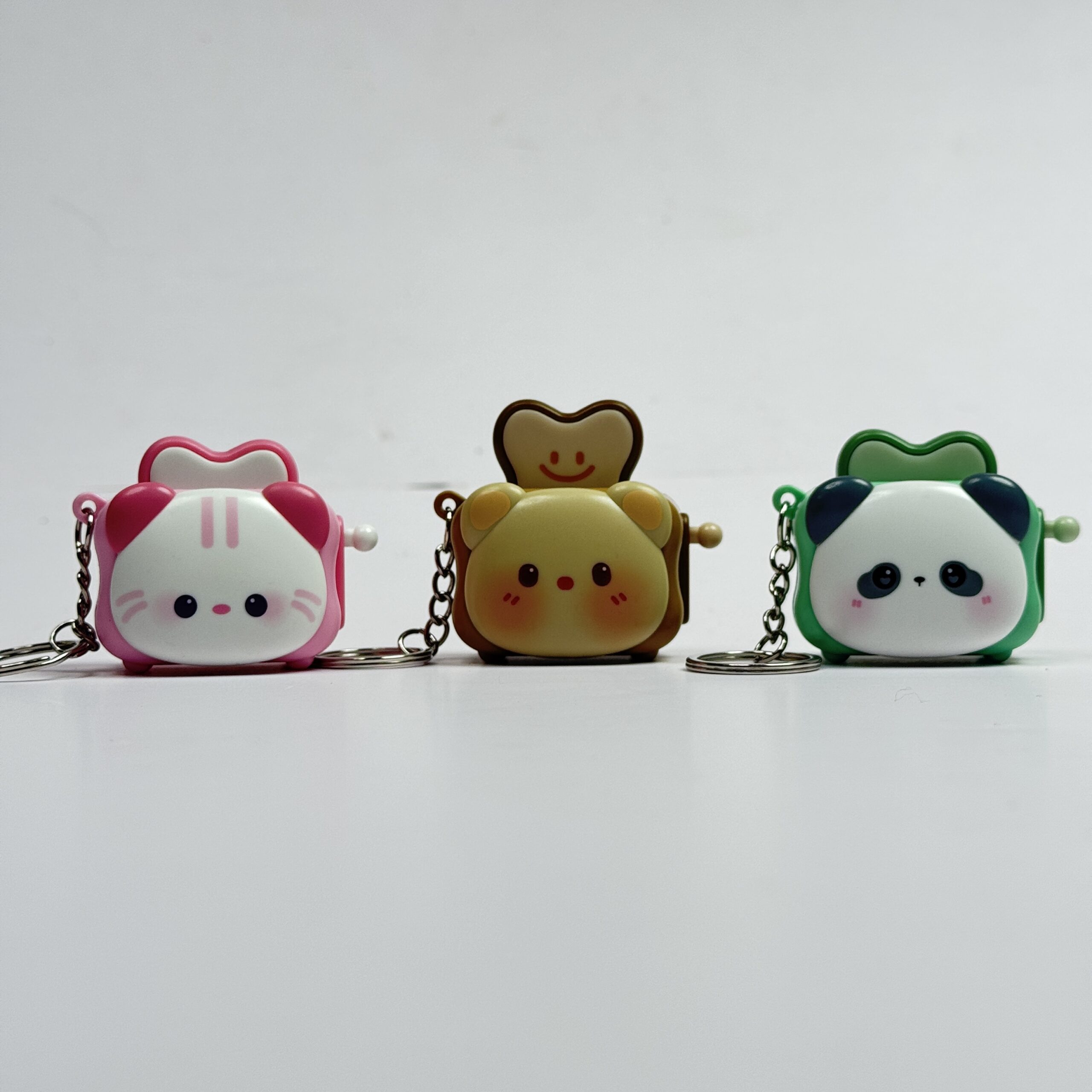 Cute Pop-Up Toaster Keychain