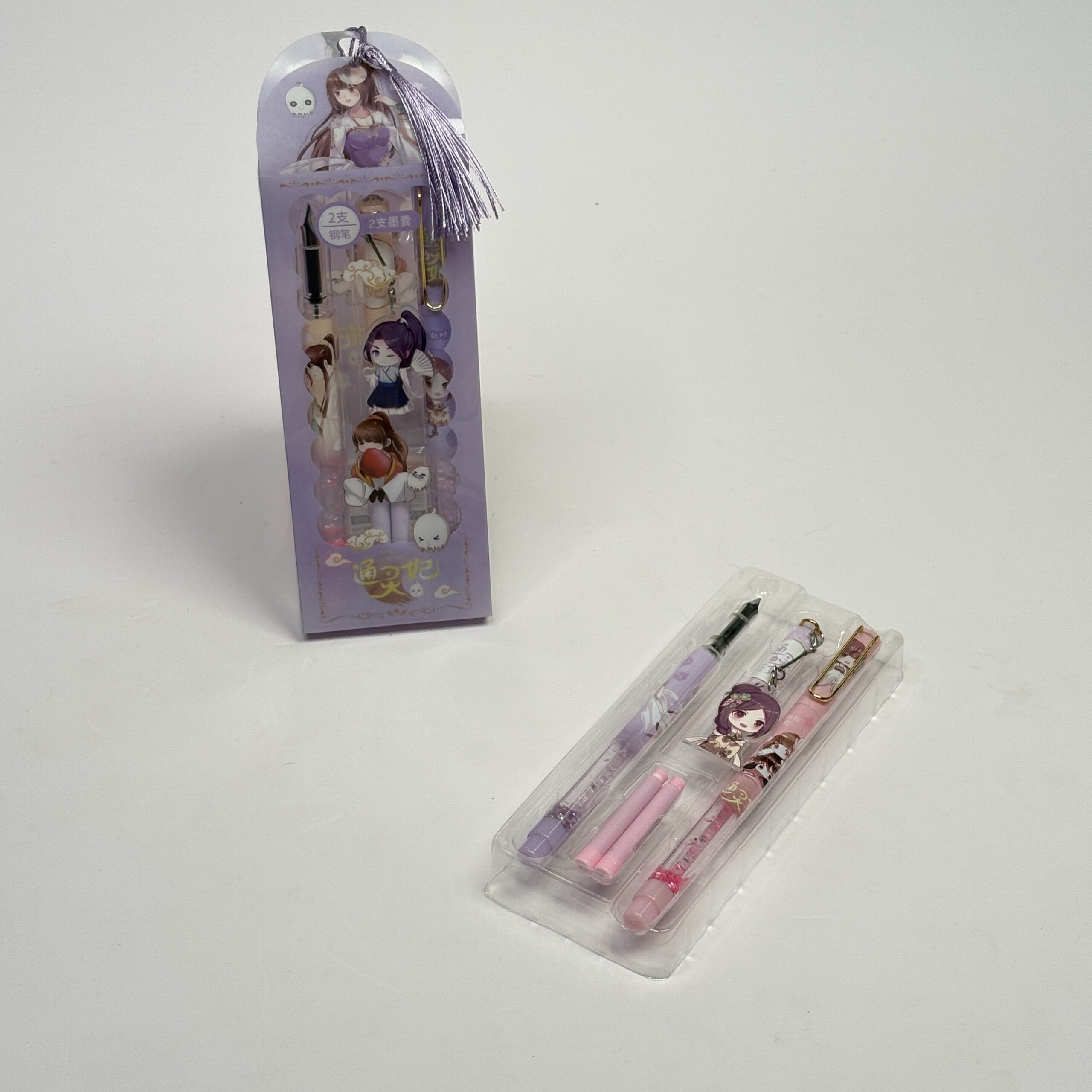 2 in 1 Cute Anime Theme Fountain Pen